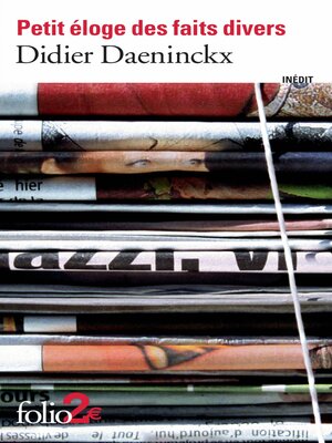 cover image of Petit éloge des faits divers
